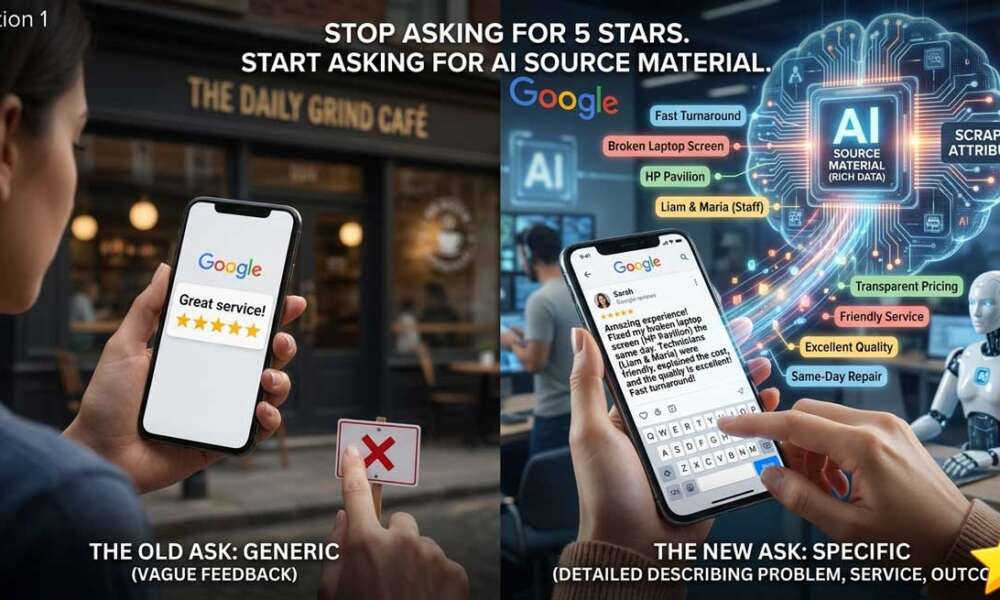 Stop Asking For 5 Stars. Start Asking For AI Source Material