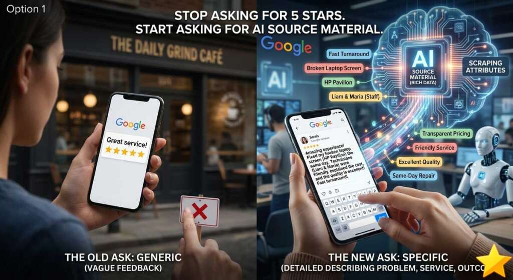 Stop Asking for 5 Stars. Start Asking for AI Source Material.